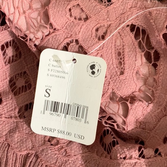 🎉sale🎉 NWT Free People Adella ballet pink mini slip dress - S - Picture 5 of 5